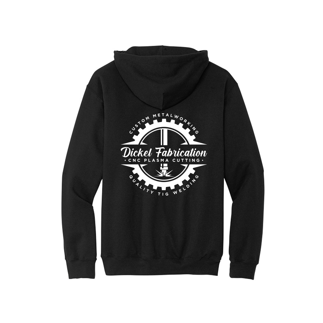 Dickel Fabrication Plasma Cutting Black Cotton Hoodie