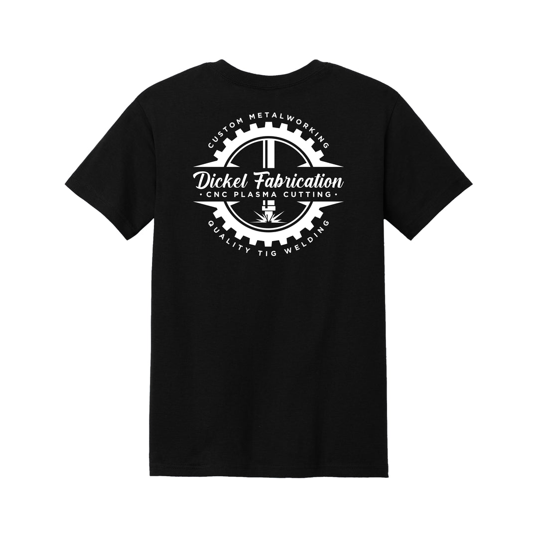 Dickel Fabrication Custom Metal Working Black Cotton T-Shirt Back