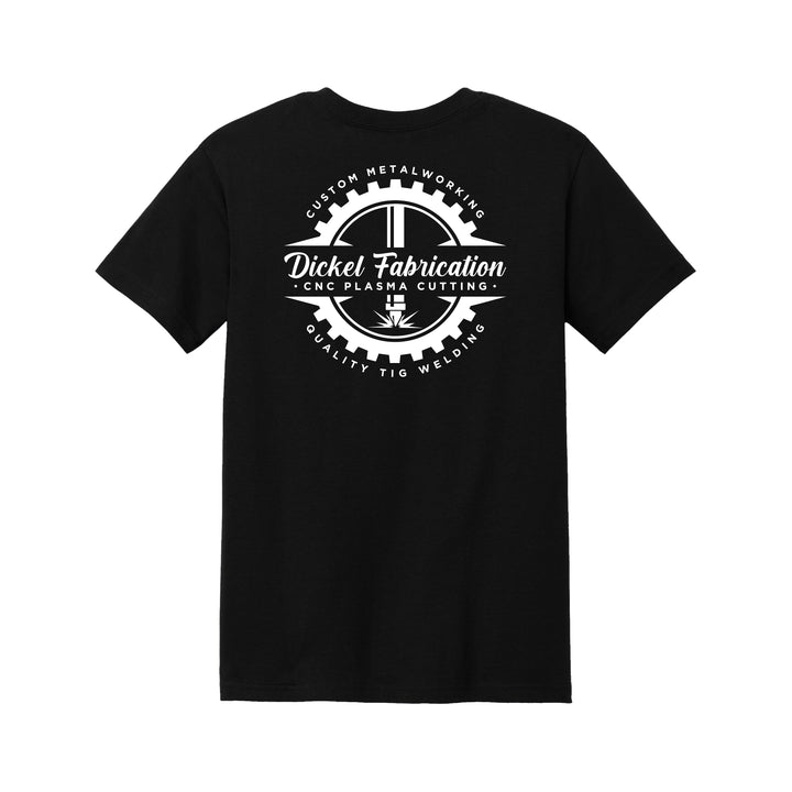 Dickel Fabrication Custom Metal Working Black Cotton T-Shirt Back